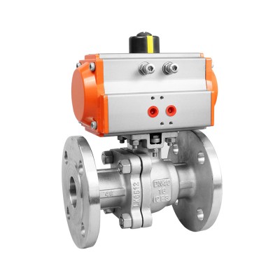 1/2 Inch High Quality  pneumatic Two-Piece flanged actuator ball valve